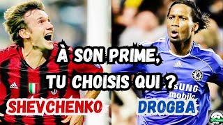 A son prime tu choisis qui  Andrei Shevchenko🇺🇦 🆚 Didier Drogba🇨🇮 [upl. by Atnamas]