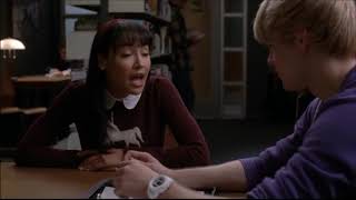 Glee  Santana tells Sam that Quinn cheated on him 2x13 [upl. by Veal]