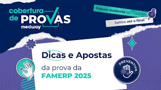 Dicas e Apostas para a prova da FAMERP  Medicina Preventiva  Cobertura de Provas Medway [upl. by Ahsaya]