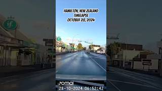 October 28 2024 Timelapse Hamilton New Zealand  70mai Dashcam [upl. by Yahsan]