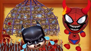 SPIDERMEN Buddy vs All Antistress MACHINES  Kick The Buddy [upl. by Sisely67]