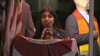 Vinya Chhabra sings Star Spangled Banner [upl. by Ydnic779]