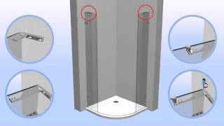 bathstore how to install shower enclosures  Liquid range [upl. by Anitserp995]