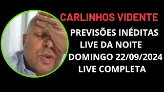 CARLINHOS VIDENTE LIVE de DOMINGO REVELA O CAMPEÃO DO BRASILEIRÃO 2024 brasileirão2024 🇧🇷💚 [upl. by Janice271]