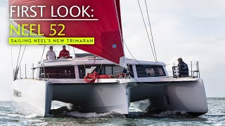 First look aboard the Neel 52 a fast cruising family trimaran from France [upl. by Aeresed]