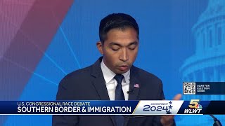 Ohios 1st Congressional District Debate Southern border [upl. by Nomelihp884]