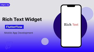 Part 10  Rich Text Widget in FlutterFlow  Figma  Design for beginners Easy Tutorial [upl. by Nuawaj852]