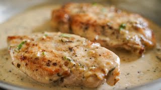 Creamy Garlic Chicken Breast Recipe [upl. by Olotrab]