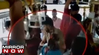 Women Thrashed In Public Bus Over Suspicion Of Being A Pickpocket In Jaipur [upl. by Ysdnyl]