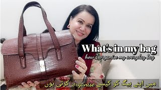 What’s in my bag 2024 ⊹ ࣪ ˖👜  My everyday bag tour  daily essentials  my makeup bag products [upl. by Wack]