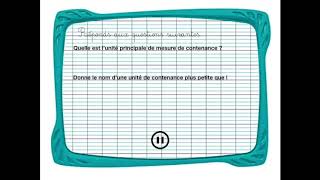 Les mesures de contenance [upl. by Olimac]