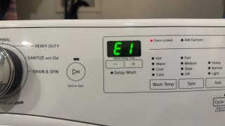 E1 F9 Error Code Fix Whirlpool Washer Pt2 [upl. by Ollecram]