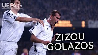 SIX OF THE BEST ZIDANE GOALS [upl. by Nixie]