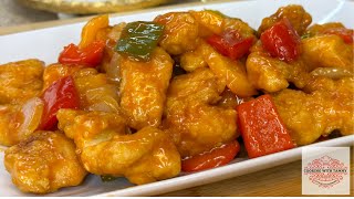 Sweet And Sour Chicken Recipe  Better Than Takeout [upl. by Lenoel]