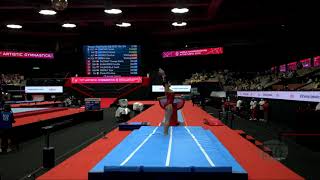 DABOUR Farida EGY  2021 Artistic Worlds Kitakyushu JPN  Qualifications Vault 1 [upl. by Georgianna]