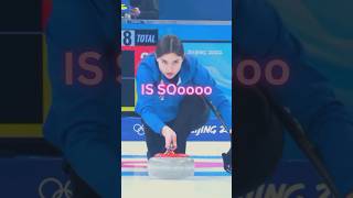 Curling Shot So Satisfying and Perfect It Belongs in the Louvre shorts Olympics sports curling [upl. by Orpah892]