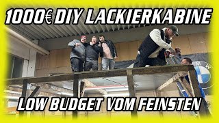 DIY Low Budget Lackierkabine bauen Es geht weiter  ultraviolencegang [upl. by Enomis]