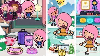 Unfavorite Twin Becomes A Famous Ice Skater  Toca Life Story  Toca Boca [upl. by Htezzil]