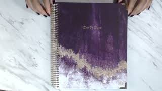 2023 bloom dailys Vision Planner  Flip Through  Purple Crystal [upl. by Atnahs]