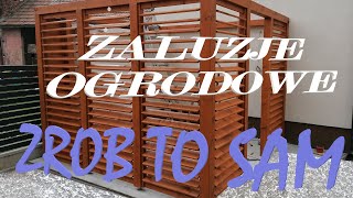 ŻALUZJE OGRODOWE  jak zrobić ZDRADZAM WSZYSTKIE TAJEMNICE Wooden blinds shutters SOLIDNIE [upl. by Annahpos]