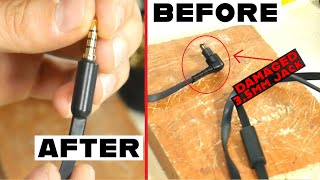 How to Repair 35mm 4 Pole Jack on Flat Cable with Mic [upl. by King]