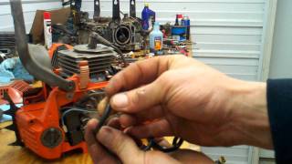 Husqvarna chainsaw fuel line check and replace [upl. by Brod]