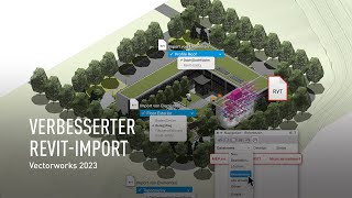 Verbesserter Revit Import  Vectorworks 2023 [upl. by Nnairahs]