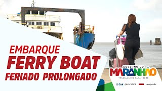 Embarque Ferry Boat feriado prolongado [upl. by Ardnikat]