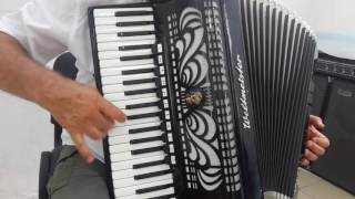 Weltmeister Caprice 120 Bass LMMH Accordion Akkordeon Fisarmonica Black  Case 2 [upl. by Gnuhp]