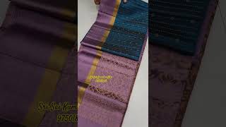 Trendy Soft Silk Sarees  Discount Sale From Sri Sai Kumudha Silks 9750180554 [upl. by Lunseth347]