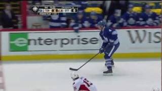 Cody Franson Goal  Leafs 5 vs Sens 0  Feb 4th 2012 HD [upl. by Ahsienahs50]