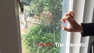 How to Install 3M Window Film Insulation Ecobobconz [upl. by Daisey]