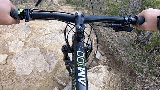 TEST ROCKRIDER AM100S SULLA PISTA DH TALAMELLO [upl. by Assen591]