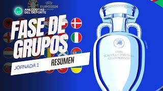 RESUMEN COMPLETO DE LA JORNADA 1  EUROCOPA 2024 [upl. by Aenea]