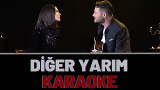 Tuna Kiremitçi amp Tuvana Türkay  Diğer Yarım KARAOKE [upl. by Ayo]