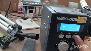 Quick 2008 Smd Rework Station Review  TechTrick Youtubevideo repairing [upl. by Lodie977]