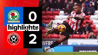 Blackburn Rovers 02 Sheffield United  EFL Championship highlights [upl. by Volney]