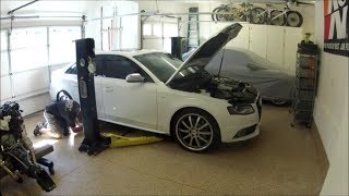 2010 Audi S4 Lower control arm replacment DIY [upl. by Antsirhc839]