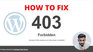 How to fix 403 FORBIDDEN ERROR in your WordPress Website  Google Chrome 2023 [upl. by Linzy]