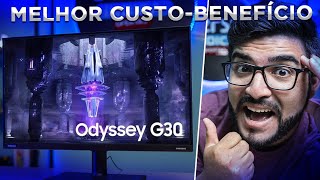 CHEGOU Monitor GAMER BARATO de 144Hz somente R 84900 Odyssey G30 Vale a pena [upl. by Aikaj]