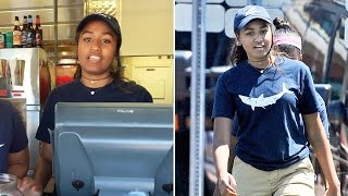 Sasha Obama works summer job on Marthas Vineyard [upl. by Erodasi33]