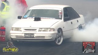 THIRSTYVP SMASHING TYRES AT BINDOON BURNOUTS [upl. by Yendahc]