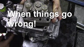 Sealing a leaking Bosch VE injection pump When things go wrong [upl. by Shererd]