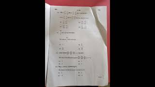 BTER MATHS II 2023 OLD PAPER [upl. by Seravaj712]