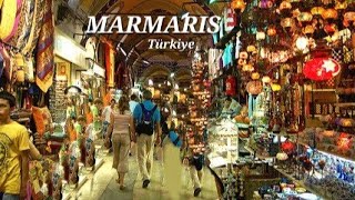 Marmaris Turkey Walking Tour 2023  Marmaris Grand Bazaar [upl. by Yarw785]