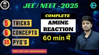 AMINE ONE SHOT  CONCEPT TRICKS  PYQS  CLASS 12 TH  JEE  NEET  CET  2025  AMAZING LECTURE [upl. by Pammy604]