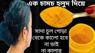 সাদা পাকা চুল কালো হবে ডাই বা রঙ আর লাগাতে হবে না Natural Hair ColourColour Grey Hair [upl. by Morganne]