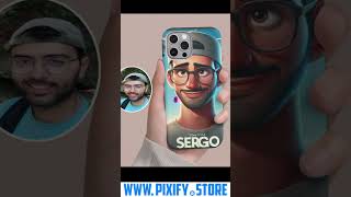 Custom disney pixar style phone case [upl. by Einal]