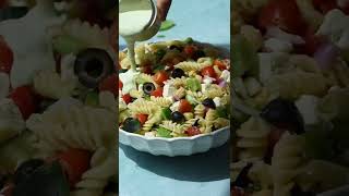 Mediterranean Inspired Pasta Salad shorts [upl. by Camm178]