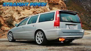 Straight Piping My Volvo V70R Made it Sound like a V10 [upl. by Cinemod25]